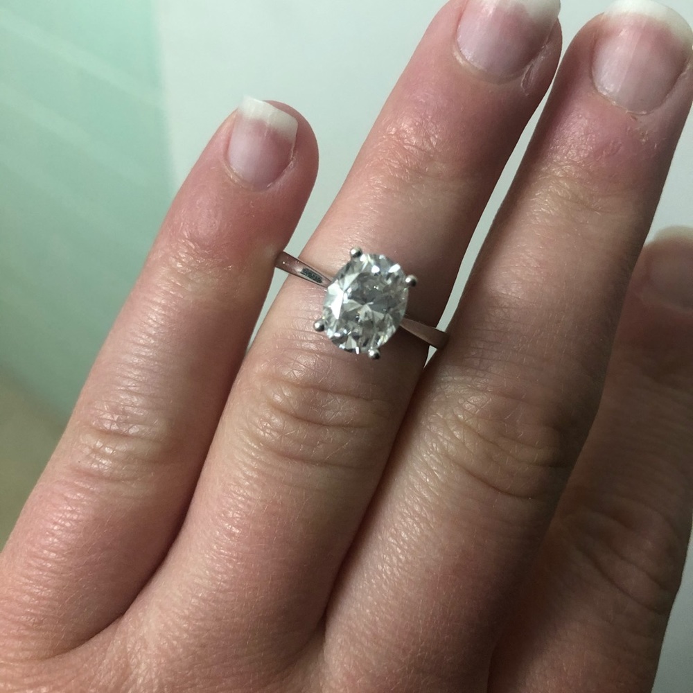 Moissanite Engagement Ring